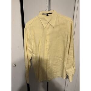 ISDA and CO Men’s Yellow Long Sleeve Dress Shirt Size Large